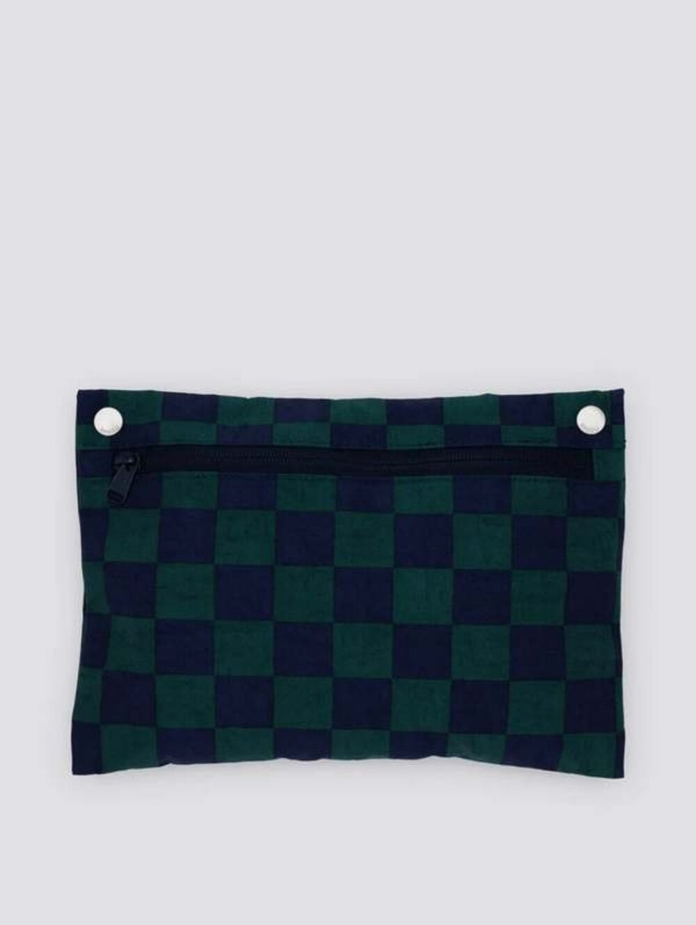 Nwt! Baggu Checker Zip Pouch Travel Bag Makeup Case Organizer